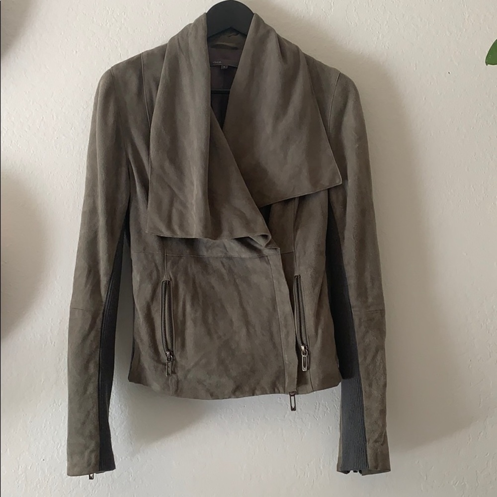 Vince Grey Suede Jacket